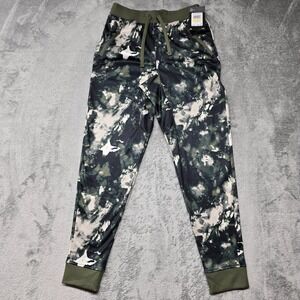 Under Armour Loose Pennant Jogger Pants Boys M Black Gray Camo Pull On NWT